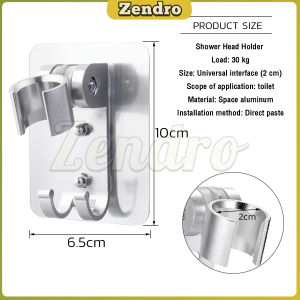 ZEO Shower Head Holder Adjustable Shower Rack Wall Mounted No Punching Bathroom Accessory