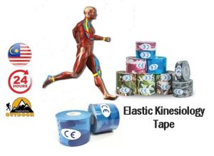 Kinesiology Sport Elastic Tape strapping tape Physio Strapping Muscle Tape Pain Care 5cm x 5m/ 2.5cm x5m