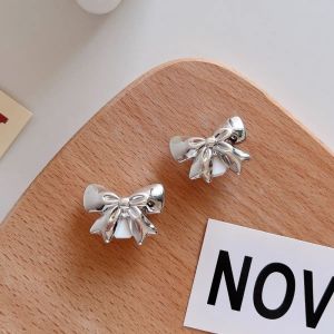 🔥1Pair Handmade Shoes Clip Double Layered Pearl Bowknot Shoe Buckle Charm Lace Bow Shoe Buckle Shoe Decoration Bag Keychain Pendant