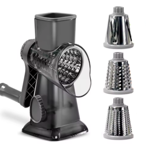 CHARMI Hướng dẫn sử dụng Máy cắt rau củ quay tay 3 trong 1 Tiết kiệm sức lao động Máy xay phô mai quay Đa chức năng Nhựa Máy xay rau củ Khoai tây