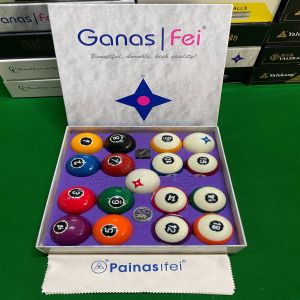 16A Gannas Feixing Arrow TV Crystal Billiard Balls Standard Large 17 Ball Set Black Eight Nine Ball Billiard Balls