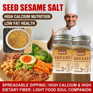 [0 Fat 0 Sugar Natural Additivefree] Flaxseed And Sesame Salt Secret Seasoning Simple Clear Ingredient Identification Seasoning No Added Preservatives