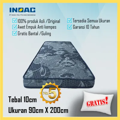 Kasur Busa Rebonded INOAC 90 cm x 200 cm x 10 cm