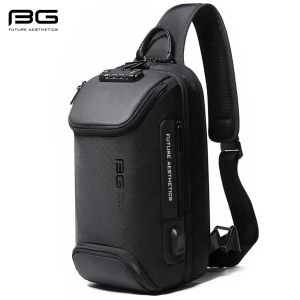 BANGE New Model Class Song Mens Business Anti-Theft Single Shoulder Bag Tech USB Lightweight Outdoor Male Crossbody Chest Bag2026