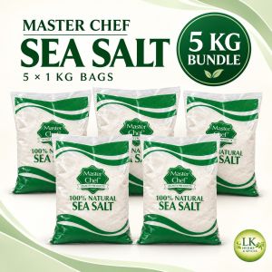Sea Salt 5KG Bundle Premium Quality | 100% Natural Pure Sea Salt | Bulk Pack for Cooking Baking & Food Business | LK Herbs and Spices