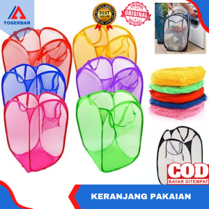 Keranjang Baju Pakaian Keranjang Laundry Tempat Baju Kotor Laundry Bag Keranjang Baju Portable Keranjang Baju Lipat Tempat Penyimpanan Serbaguna Bisa COD