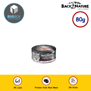 BACK2NATURE 80G Wet Cat Food- Makanan Kucing/ Pet Food
