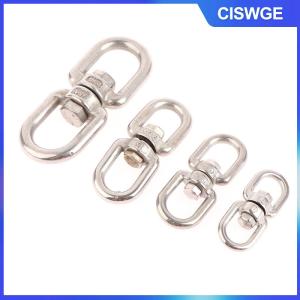 CISWGE 1 cái M4 M5 M6 M8 xoay vòng phổ quát 8 hình dạng dỡ còng dây dây khóa chuỗi kết nối khóa 304 thép không gỉ