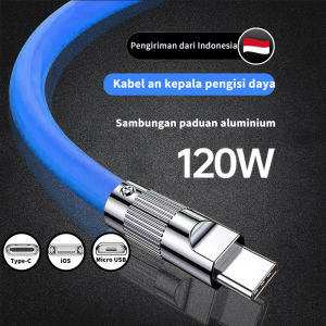 ZHIKE Kabel Data Fast Charging Type-C Mikro USB Tipe-C iOS 120W 1.5M Pengisian Cepat Cable Charging Gel Silika Bahan Metal Zinc Alloy Untuk Android Realme VIVO OPPO HUAWEI XIAOMI Samsung