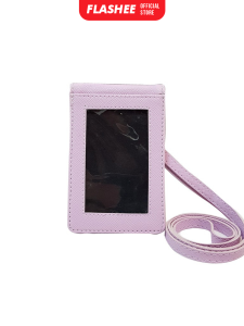 Flashee Name Tag Id Card Bolah Balik Kulit Magnet Double Flip Magnet 4 Slot + Slot Uang Tempat Id Card Nametag Dua Sisi
