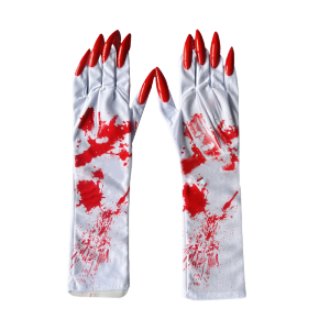 41 cm Sarung Tangan Ada Cakar Kuku Panjang All size Sarung Tangan Kuku Palsu Blood Merah Blood Merah Pesta Cosplay