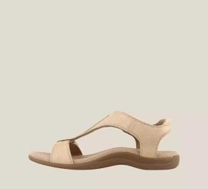 Free Shipping Wind Magic Velcro Flat Sandals For Women 2026 Summer Beach Shoes