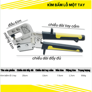 [HCM]Kìm bấm lỗ ghép nối tôn ghép nối khung xương thạch cao chuyên nghiệp