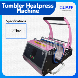 QUAFF 20oz TUMBLER HEAT MUG PRESS MACHINE PINK 230MM