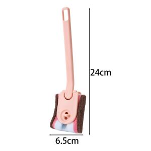 YESPERY Long Handled Sponge Clip Brush Dishwashing Brush with Replaceable Head Kitchen Sink and Stove Cleaning Brush