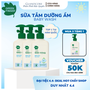 Sữa Tắm Dưỡng Ẩm Cho Bé Greenfinger ChokChok Natural 320ml Nhẹ Dịu Bảo Vệ Da