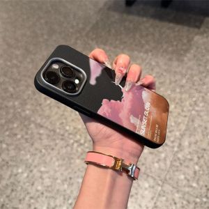 Phone Case For Infinix Tecno Spark G0 2S G0 1 G0 1S G0 Go 20 20C GO GO2 Casing Infinix Note 30 40 Hot 50i 40 Smart 5 6 7 8 ITEL P55 A50 Camon 40 PRO POP 8 10C 10 9 7 PRO POVA 7 NEO Pink Clouds Leather Texture TPU Case Cover PWJK1061A