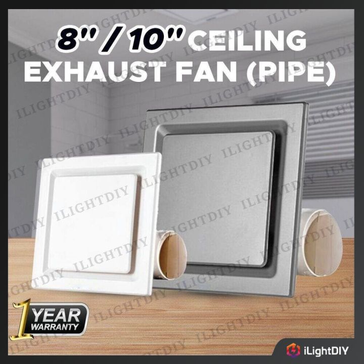 8 10 WHITE SILVER CEILING EXHAUST FAN PIPE VENTILATION EXHAUST FAN 8-10-white-silver-ceiling-exhaust-fan-pipe-ventilation-exhaust-fan