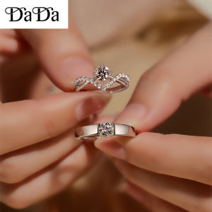 100% original 925 sterling silver couple pair ring moissanite one carat wedding pair ring proposal wedding mens and womens jewelry