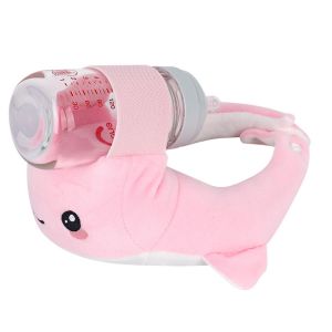 WNV55 Adjustable Baby Self Feeding Cushion with Side Handle Hands Frees Baby Feeding Bottle Holder Convenient Portable Newborns Nursing Pillow Infant