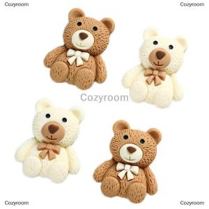[COD] Cozyroom 10pcs การ์ตูนเรซิ่น MINI Bear Charms สำหรับ DIY เครื่องประดับทำอุปกรณ์เสริม
