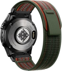 Quickfit 26mm Watch Band for Garmin Fenix 8 51mm Fenix 7x Fenix 6x Fenix 5x Epix Pro Gen 2 51mm Tactix 7 – Nylon Replacement Strap for Garmin Large Watches