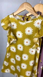 Dress Dora Rayon Anak Little Bee Smilee Motif Ukuran 1-5