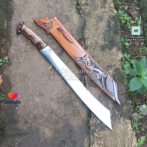 Golok Panjang Golsem Patimura 40cm Bahan Baja Asli Tajam