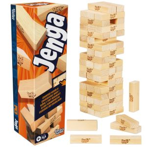 Hasbro Jenga Game 2025 – Wooden Stacking Blocks for Kids and Adults Ages 6+ Free Web App