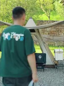 UrbanSpace SG- Outdoor bamboo folding table home dining table coffee table portable camping table picnic table leisure dining table