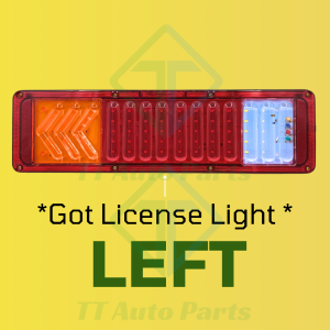 Lampu Belakang Petak 46cm 24V LED Light Universal Tail Lamp Besi Brake Signal Reverse Malam  Lori Treler Trak 1 Pcs