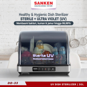 Sanken DD33UV Dish Dryer Sterilizer / Pengering Piring Wastafel / UV Sterilizer Botol Bayi Box