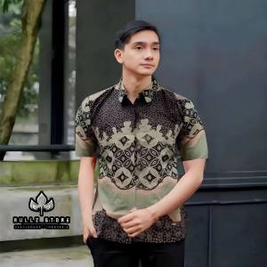 Kemeja Batik Pria Lengan Pendek Terbaru Motif Seragam Exclusive Katun Hem Hitam - Kerja Baju Batik Pria Terbaru New Motif Kemeja batik pria lengan pendek black series size standart dan jumbobaju batik pria seragam