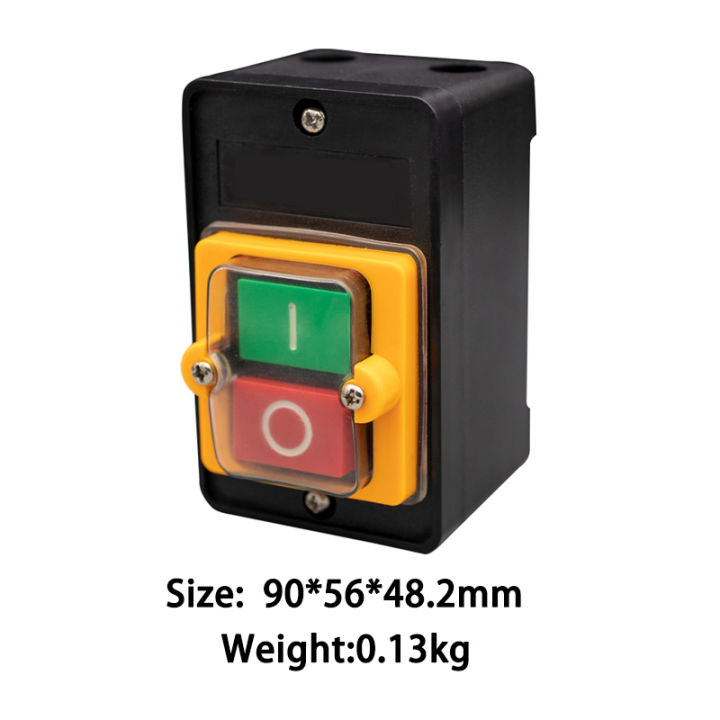 10A AC220V/380V Wasserdichter Schalter EIN/AUS Druckknopfschalter