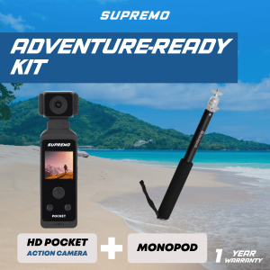 Bundle 3 Supremo Ultra HD Pocket + Monopod