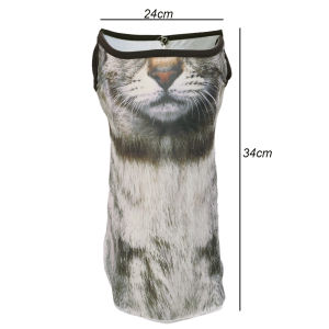 Motorcycle Riding Face Covering Ear Hanging Sun Protection Mask Neck Cover Half Covering Mask Funny Cat Mask Unique Animal
