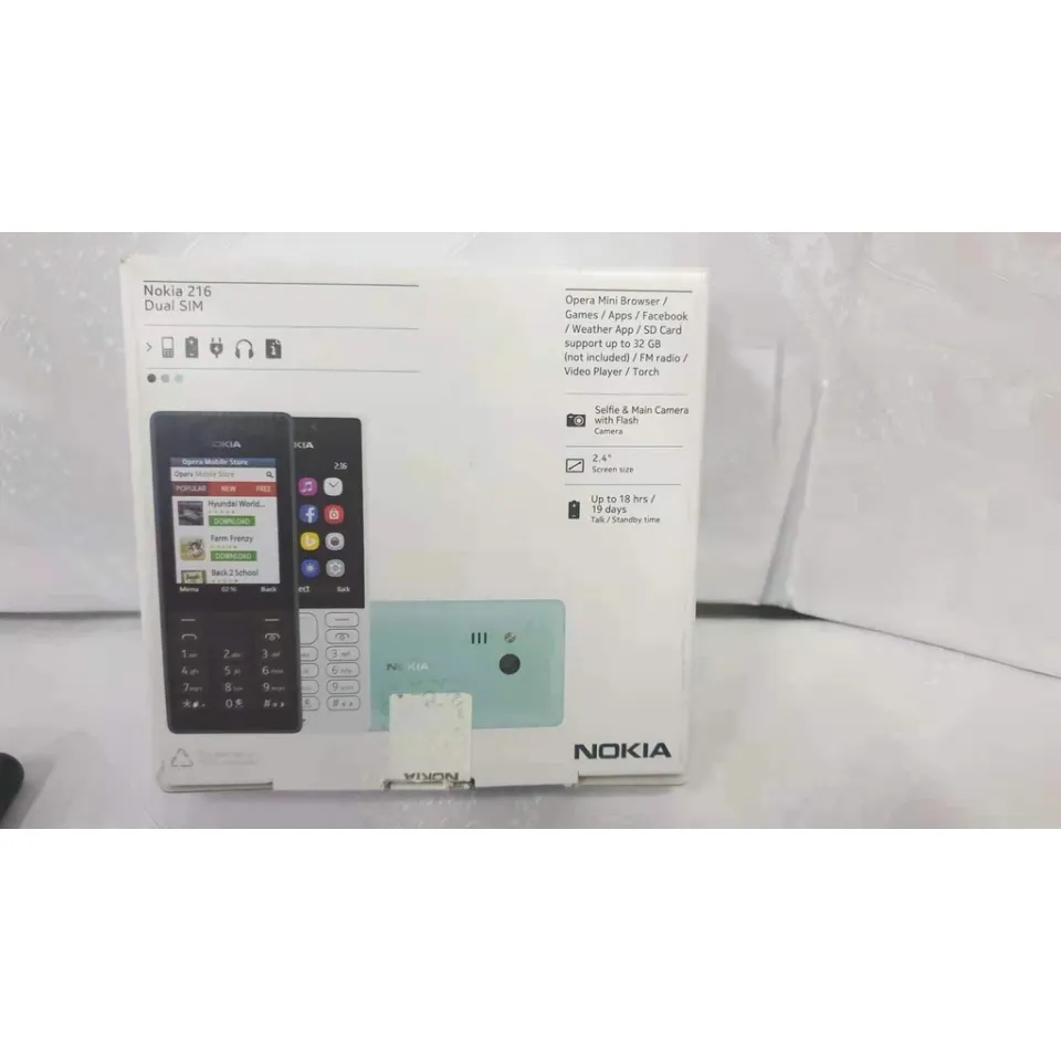 100% Original for Nokia 216 DS Basic Phone Keypad Cellphone Old Mobile  Phone Super-Long Standby Handphone | Lazada Singapore