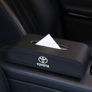 For TOYOTA Car Tissue Holder Car Armrest Box Tissue Box Luxury Leather Premium Car Tissue Box Tissue Case Holder