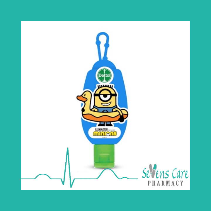 Dettol Original Instant Hand Sanitizer Bag Tag 50ml Float/Bubble