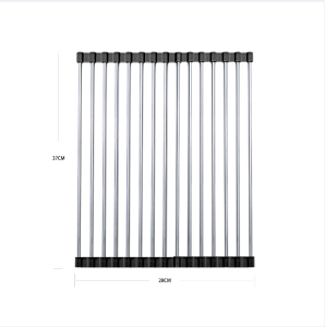 Jin.Lucky สแตนเลสแข็งแรง คุณภาพดี ชั้นวางของ ตะแกรงระบายน้ำสเตนเลสแบบพับได้