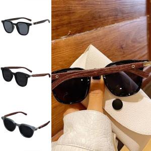 European and American Retro Sunglasses for Men and Women Wood Grain UV Protection Driving Fishing Outdoor Shades