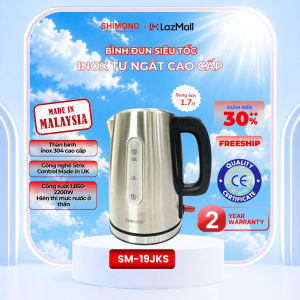 SHIMONO Ấm Đun Siêu Tốc SM-19JKS Dung Tích 17L Thân Bình Bằng Inox 304 An Toàn Sức Khỏe