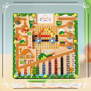 Wooden Magnetic Color and Number Maze BoardMontessori Fine Motor Skill Toy Educational Activities