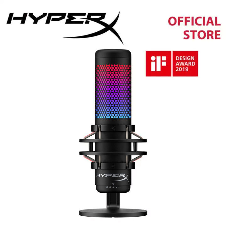 HyperX QuadCast S USB Condenser Full-featured RGB Gaming