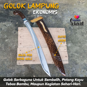 Pisau Sembelih Aren Dural Panjang Khas Lampung Baja Per