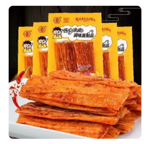 เต้าหู้ ม้วนเผ็ด เต้าหู้แผ่นหนึบ  รสหม่าล่ากระเทียม อร่อยฉ่ำซอส เหนียวหนึบเคี้ยวเพลิน  เต้าหู้มังสวิรัติ30g.