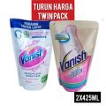 Promo MURAH POLL - Twin Pack 2x425ml Vanish White / SAHAJA 2x450 mL - Penghilang Noda Membandel Pakaian Putih Tanpa Klorin. 