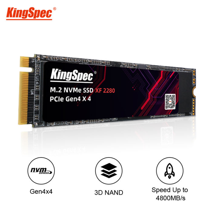 KingSpec SSD M.2 NVME 512GB 1TB 2TB Ssd M2 2280 PCIe 4.0 SD Nmve Gen4 Hard Disk Drive Internal