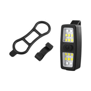 Rechargeable Clip On Running Light LED Safety Flashlight For Night Walking Jogging Cycling Cap Lamp 400mAh 19g Ultralight 7 Modes IP44 Waterproof Dog Walking Gear