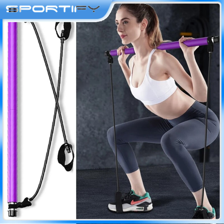 Yoga Crossfit Resistance Bands Exerciser Pull Rope Portable Gym